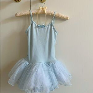Natalie Dancewear blue sparkle tutu leotard